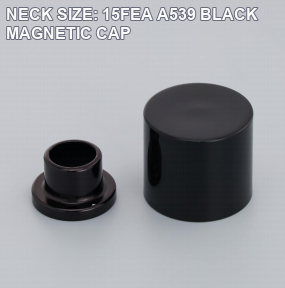 NECK SIZE: 15FEA A539 BLACK MAGNETIC CAP perfume bottle cap reference