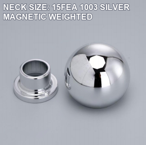 NECK SIZE: 15FEA 1003 SILVER MAGNETIC WEIGHTED perfume bottle cap reference