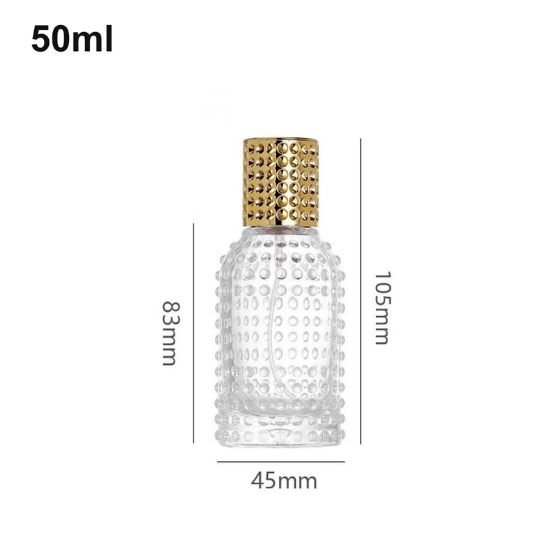 50ml Studded Cylinder Perfume Bottle