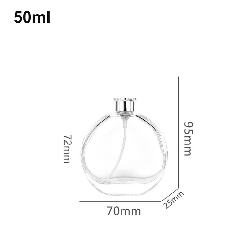 50ml Round Exposed-Sprayer Perfume Bottle
