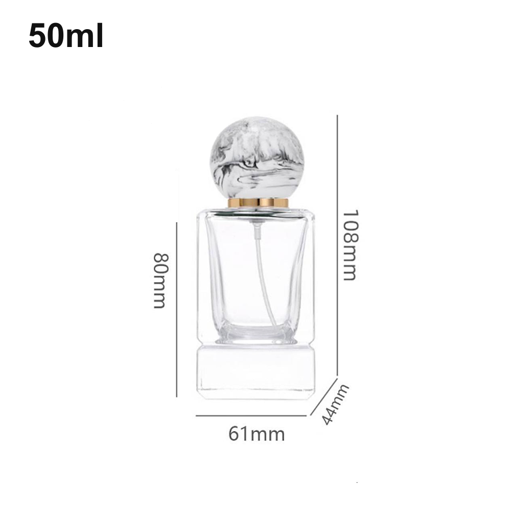50ml Globe-Cap Pedestal Perfume Bottle