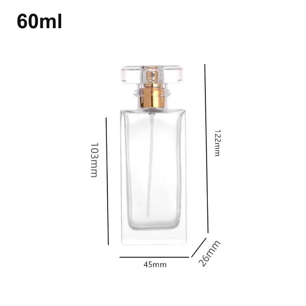 60ml Slim Clear T-Cap Perfume Bottle