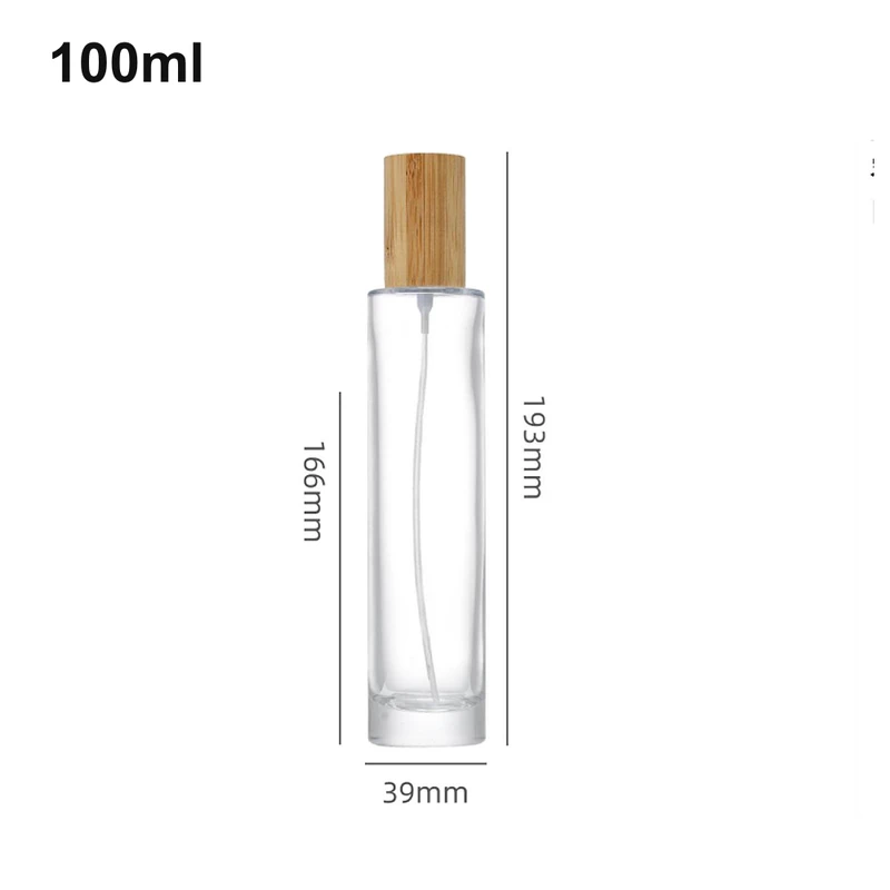 100ml Extra-Tall Wood-Cap Column Perfume Bottle