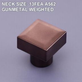A562 13FEA gunmetal weighted perfume bottle cap