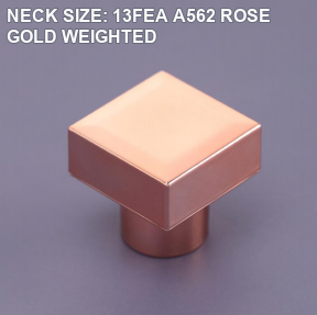 A562 13FEA rose gold weighted perfume bottle cap