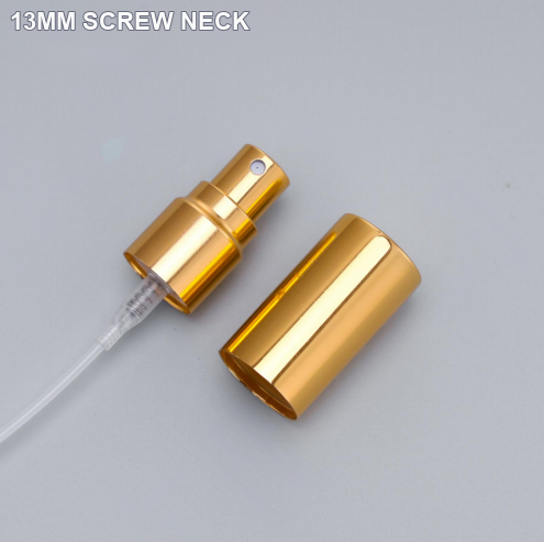 OULORPACK 13mm screw-neck gold perfume sprayer reference
