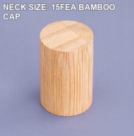 15FEA cylindrical bamboo perfume bottle cap