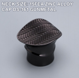 OULORPACK 15FEA DS-161 asymmetric gunmetal zinc alloy perfume bottle cap reference