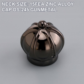 OULORPACK 15FEA DS-245 crown-shaped gunmetal zinc alloy perfume bottle cap reference