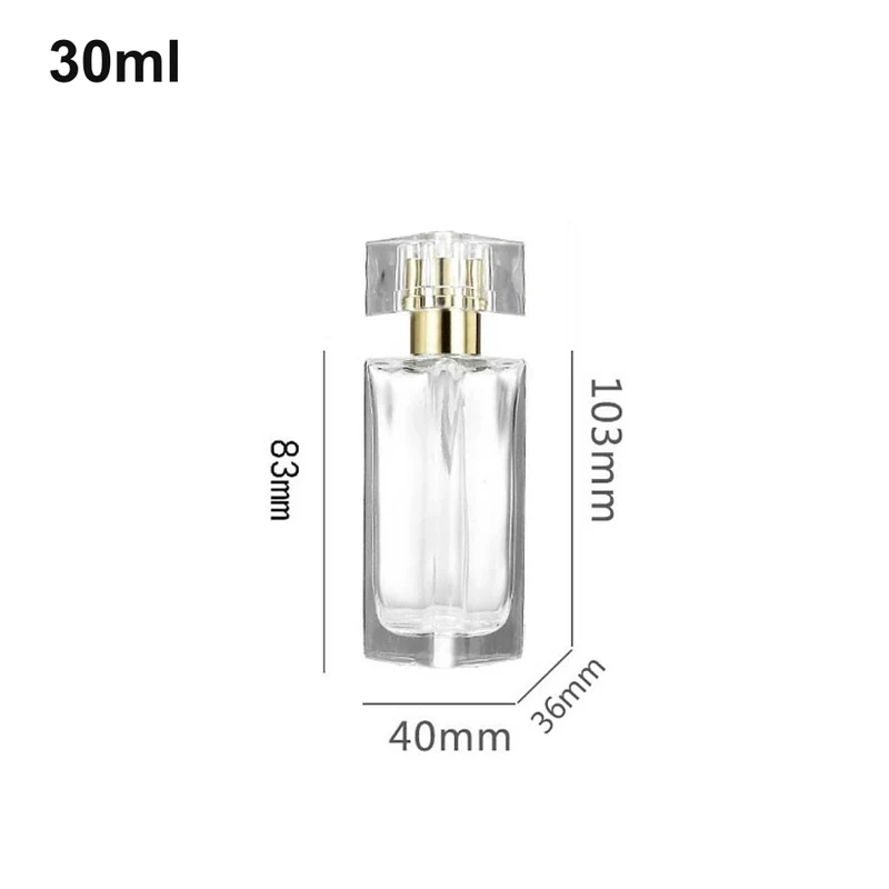 30ml Clear Cylinder Perfume Bottle